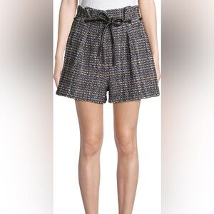 3.1 Phillip Lim Classic Origami Pleated Shorts Tweed Material